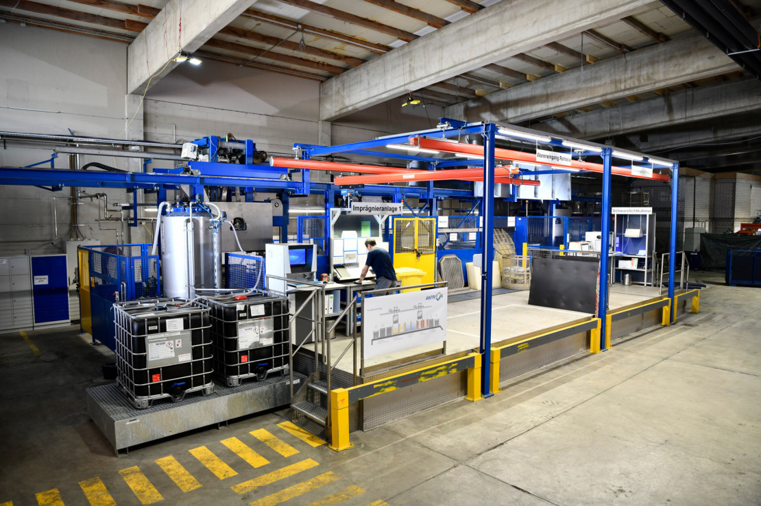 General view of the impregnation system